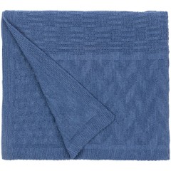 Плед Snippet, синий меланж (джинс)