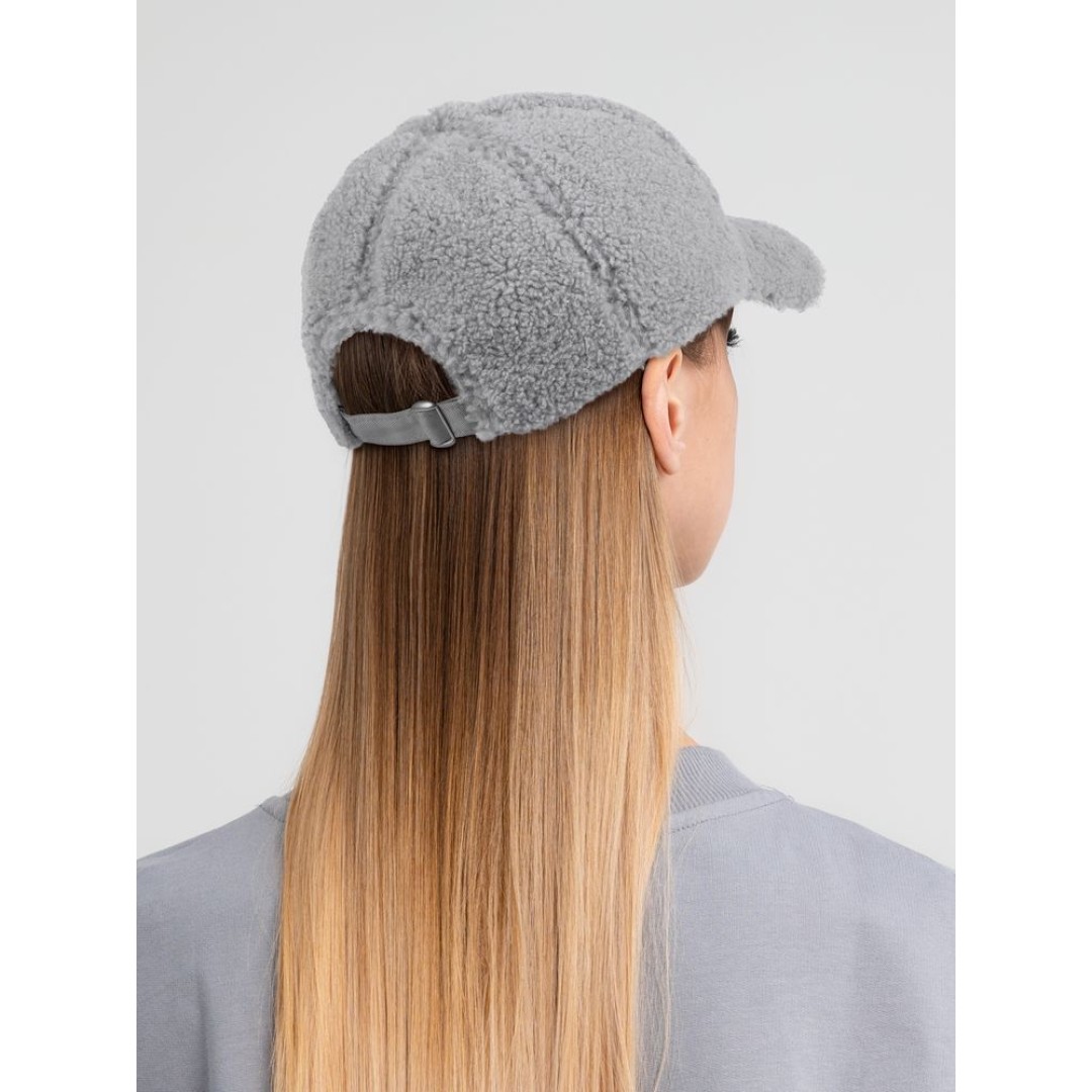 Бейсболка Oblako, утепленная, серая