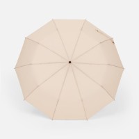 Зонт складной Cloudburst в подарочной упаковке, бежевый