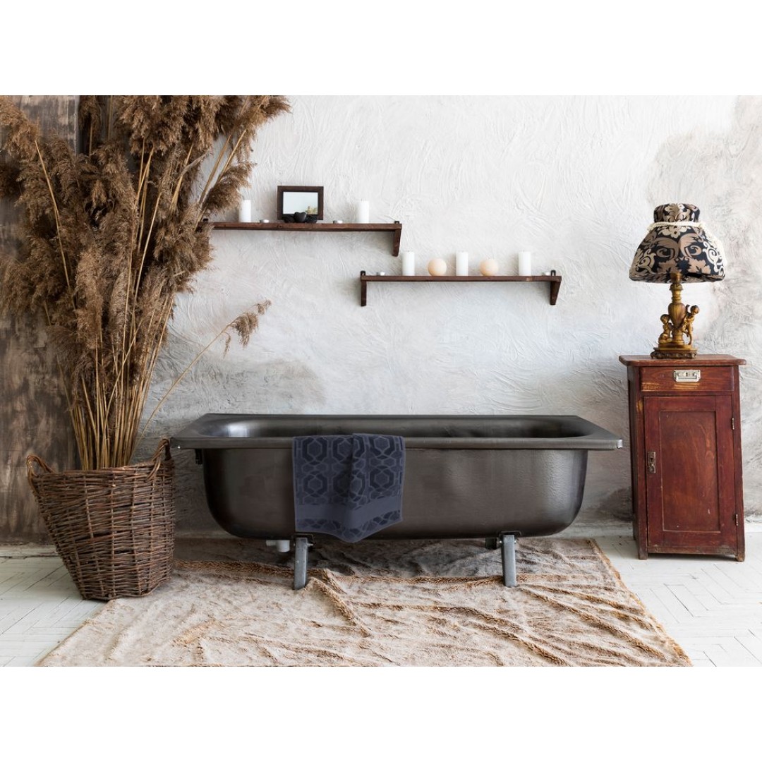 Полотенце Velin, среднее, темно-серое