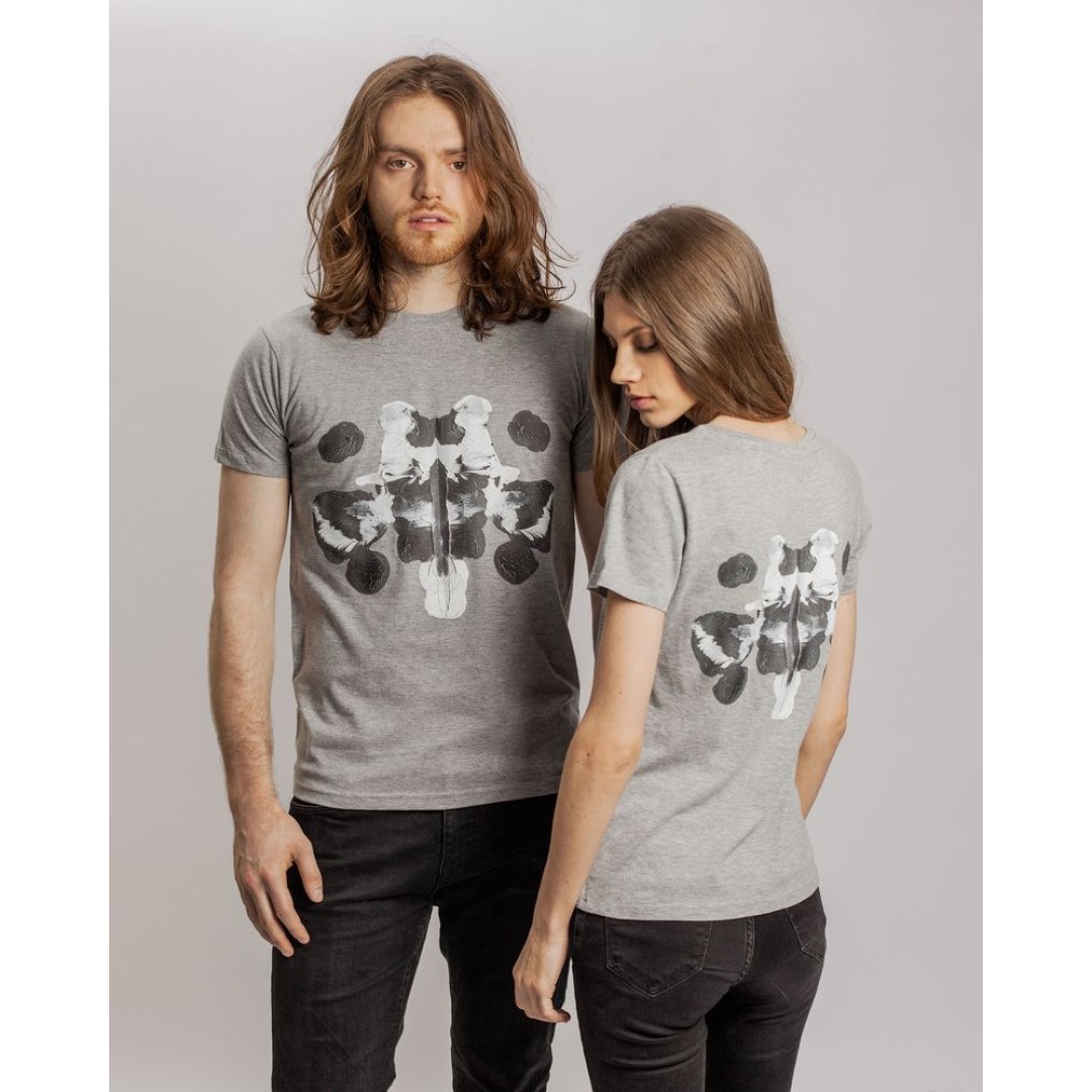 Футболка женская «Подсознательность», серый меланж, S