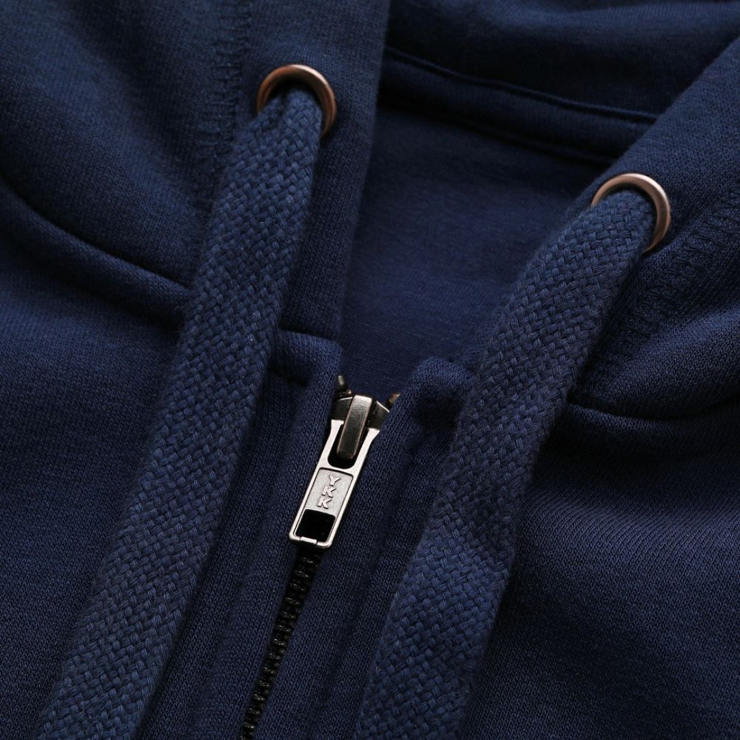 Толстовка мужская на молнии с капюшоном Spike Men, темно-синяя, M