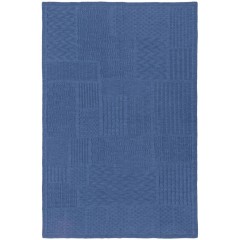 Плед Snippet, синий меланж (джинс)