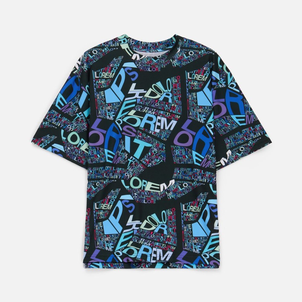 Футболка из бифлекса Morfiss с полной запечаткой на заказ, размер XS/S