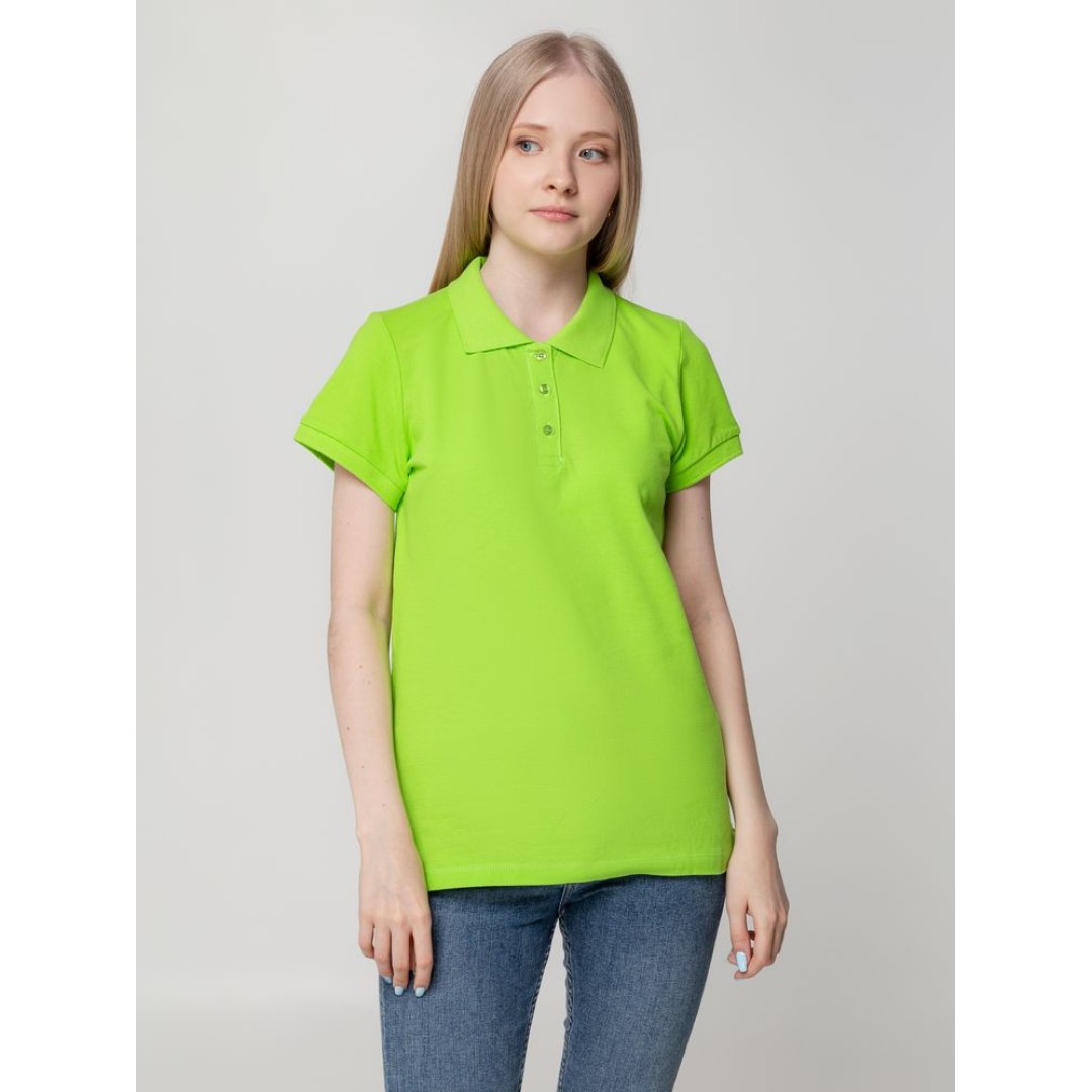 Рубашка поло женская Virma lady, зеленое яблоко, M
