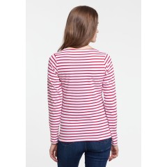 Футболка женская Grand Granat, белая с красным, XS