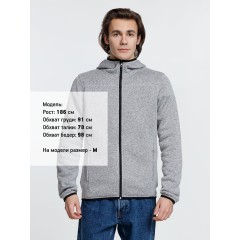 Куртка с капюшоном унисекс Gotland, серая, размер S