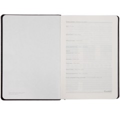 Ежедневник Alanis, недатированный, черный с фиолетовым