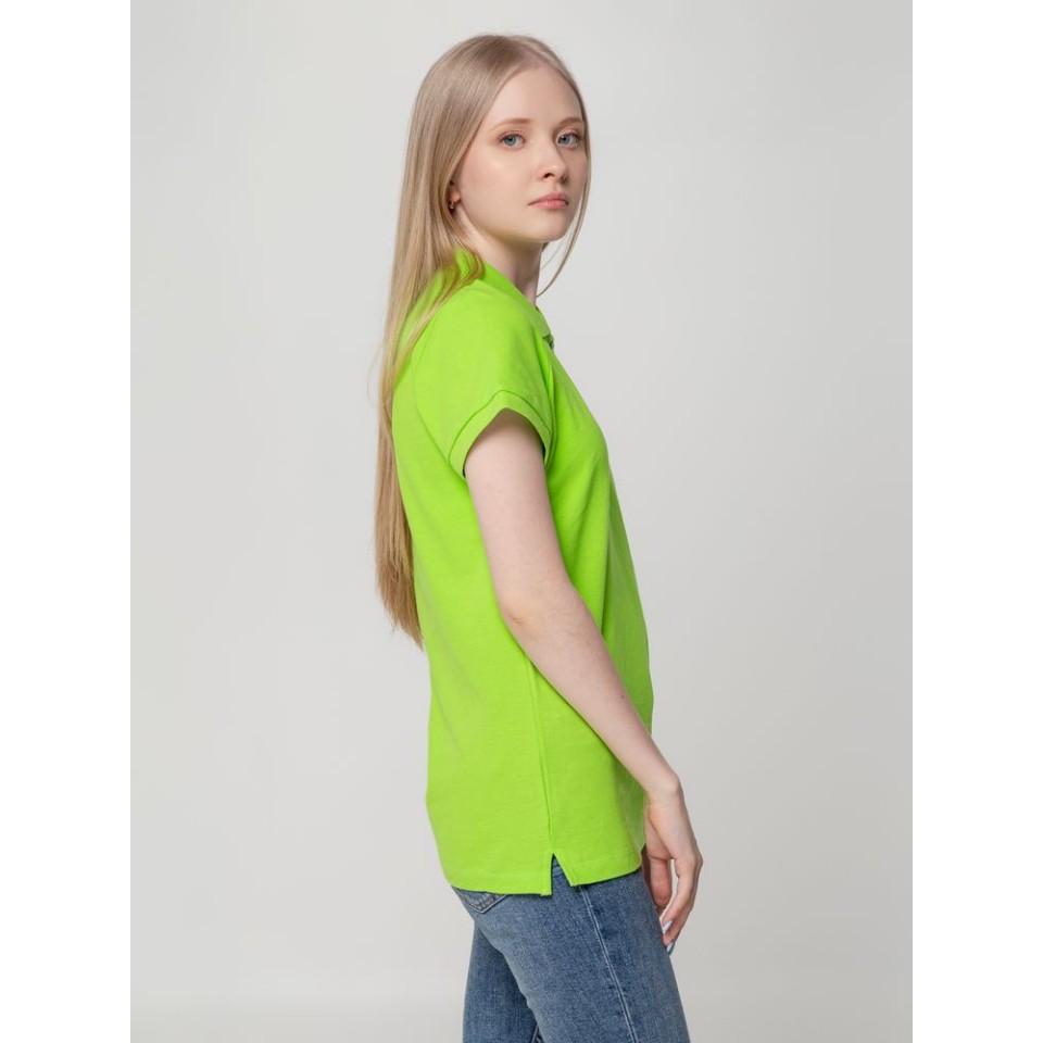 Рубашка поло женская Virma lady, зеленое яблоко, L