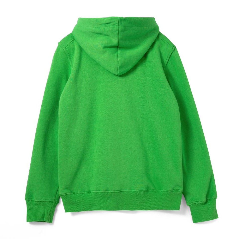 Толстовка унисекс на молнии Sherpa 280, ярко-зеленая, XXS