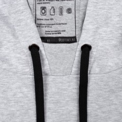 Худи оверсайз «Чистая соль», серый меланж, XS/S (44-46)