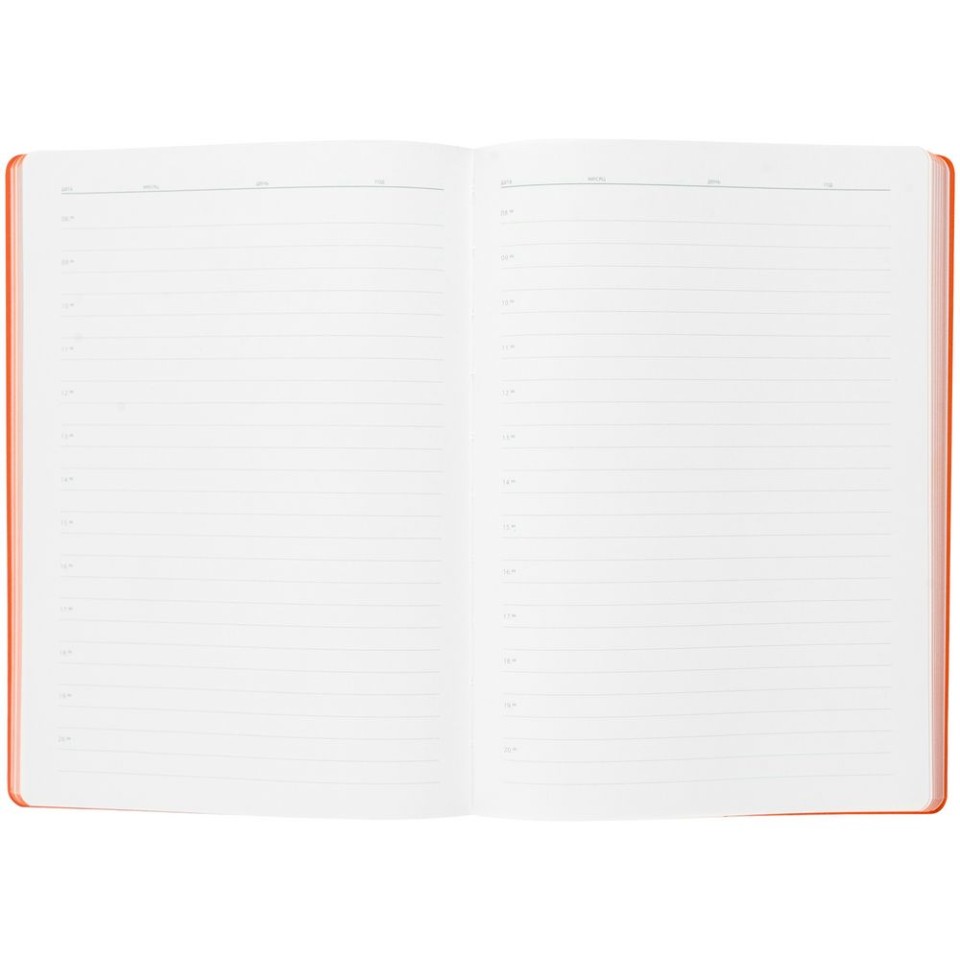 Ежедневник Flexpen, недатированный, серебристо-оранжевый