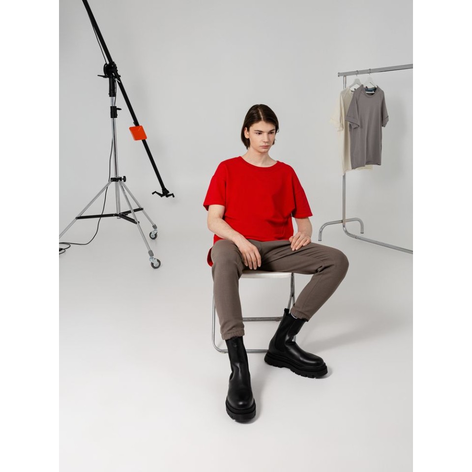 Футболка унисекс Kosmos 1.0, красная, S