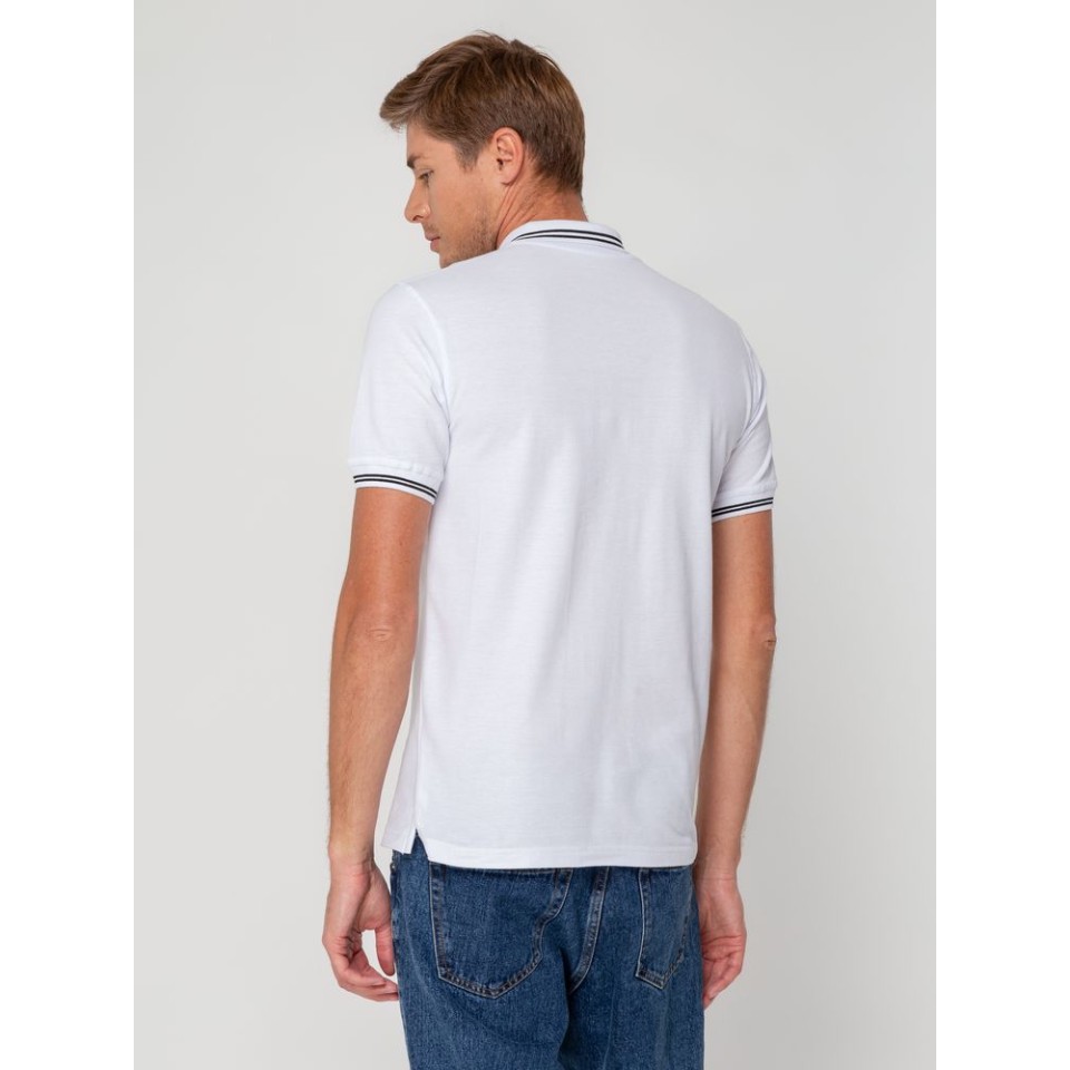 Рубашка поло Virma Stripes, белая, XL