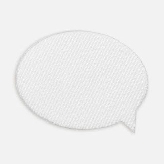 Наклейка тканевая Lunga Bubble, M, белая