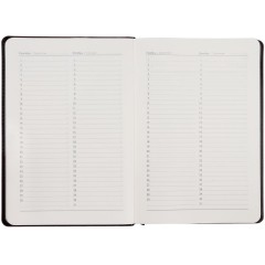 Ежедневник Alanis, недатированный, черный с фиолетовым