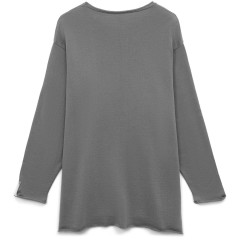 Лонгслив унисекс Siluetti Fuori, серый, размер S/M