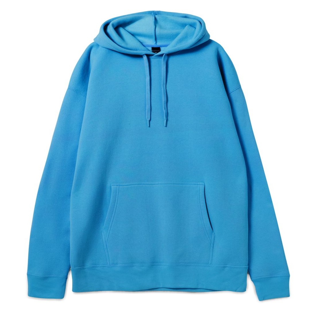 Толстовка с капюшоном Slam 320, бирюзовая, XXL