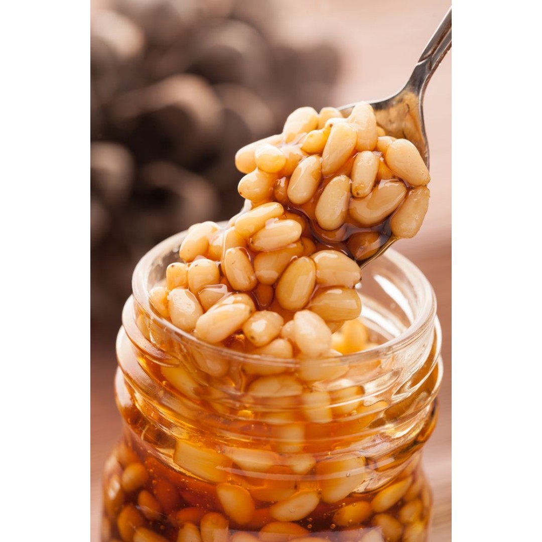 Мед цветочный Bee To Bear, с кедровыми орехами