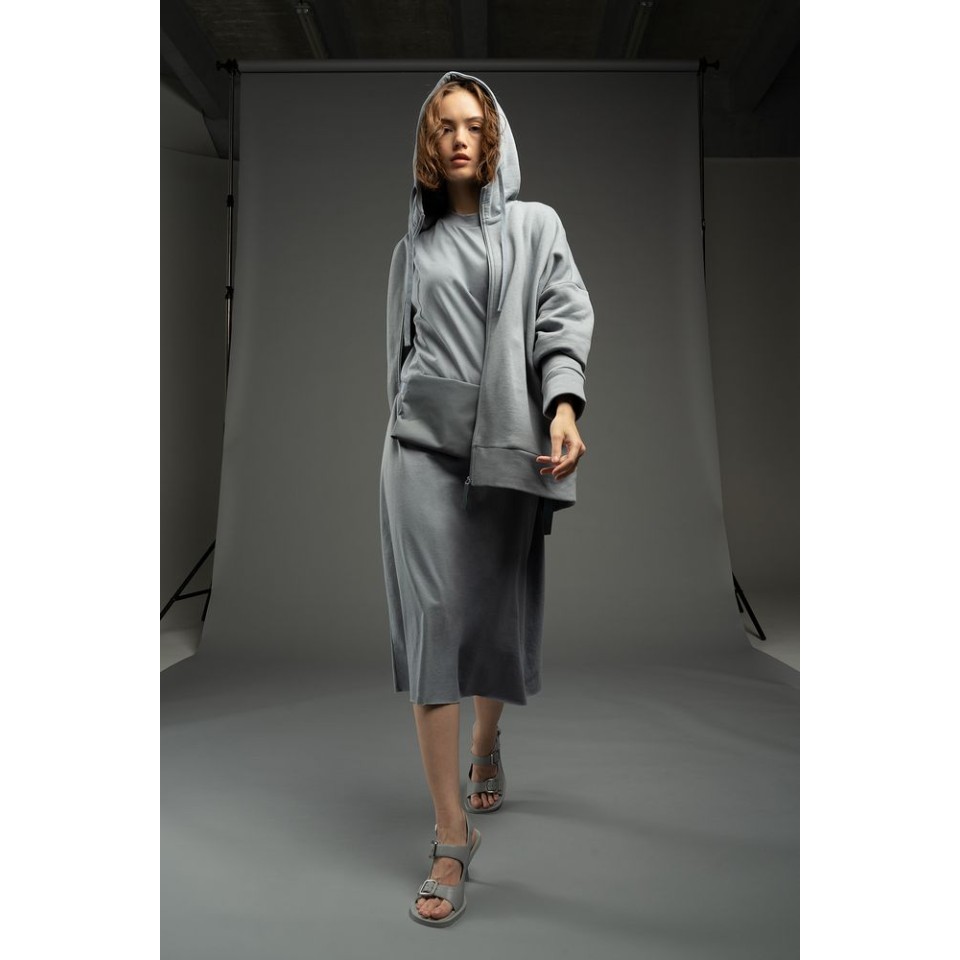 Платье D2, серое, размер XS/S