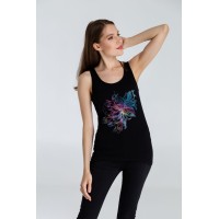 Майка женская Vibrance, черная, S