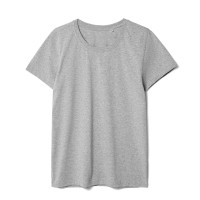 Футболка женская T-bolka Stretch Lady, серый меланж, M