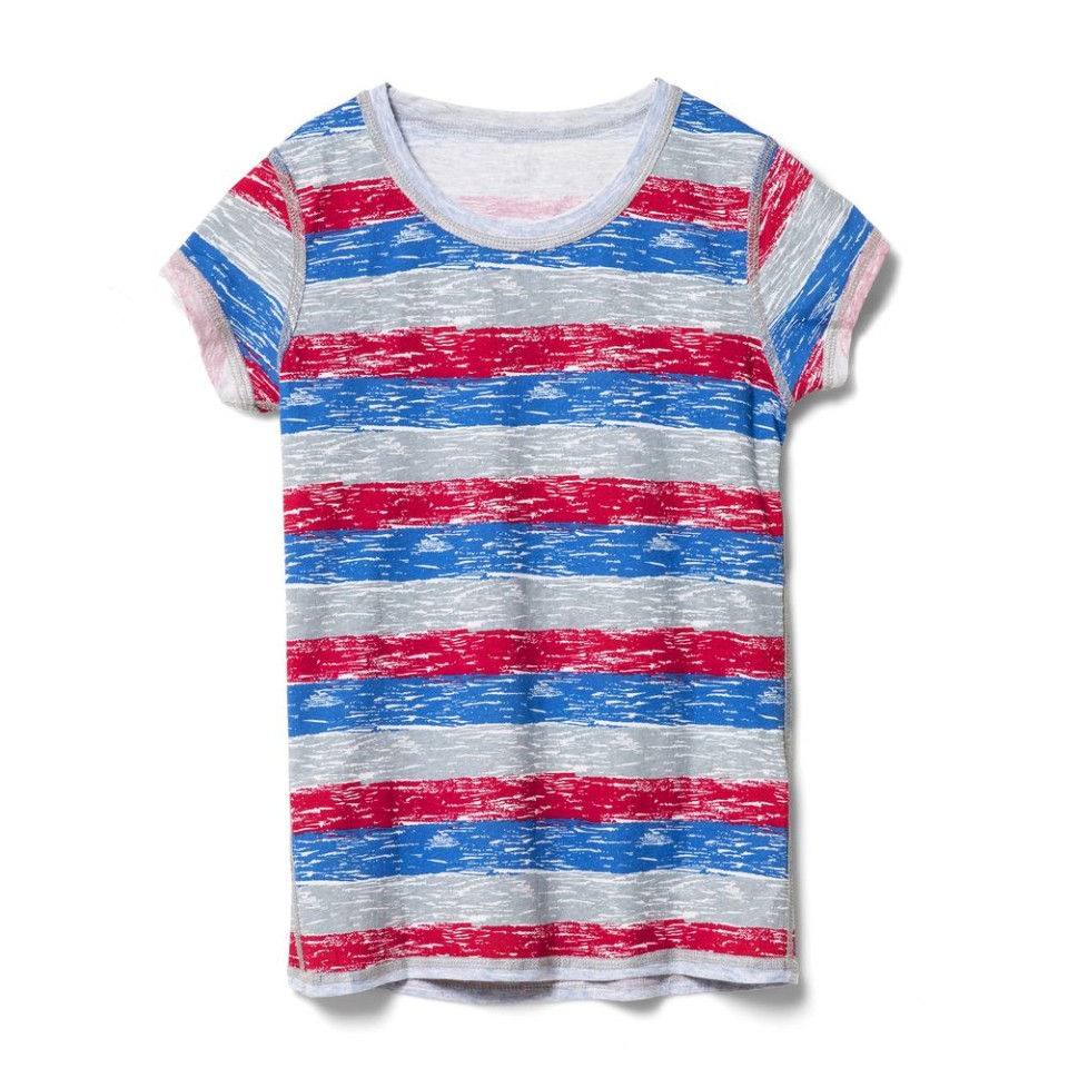 Футболка женская RAYET LADY двусторонняя, красный/синий, S