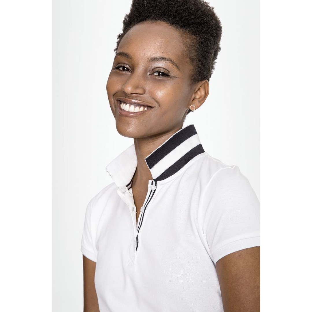 Рубашка поло Patriot Women белая с черным, XL