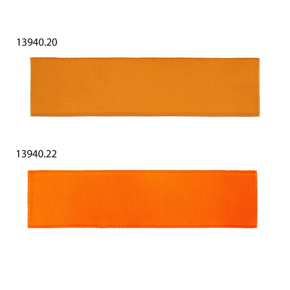 Лейбл тканевый Epsilon, S, оранжевый