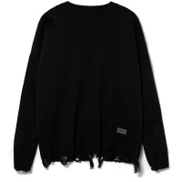 Джемпер оверсайз унисекс Grunge, черный, размер S/M