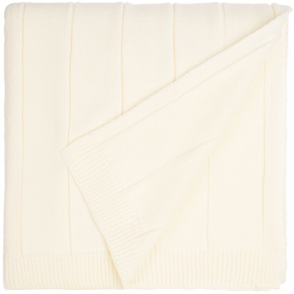 Плед Bambolay, молочно-белый