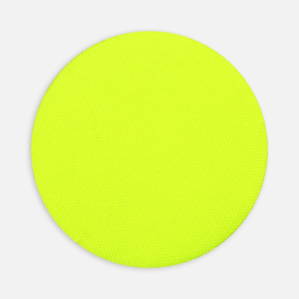 Наклейка тканевая Lunga Round, M, желтый неон