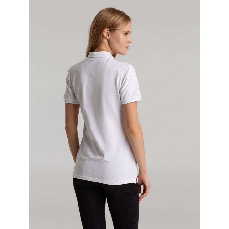 Рубашка поло женская Sunset белая, XXL