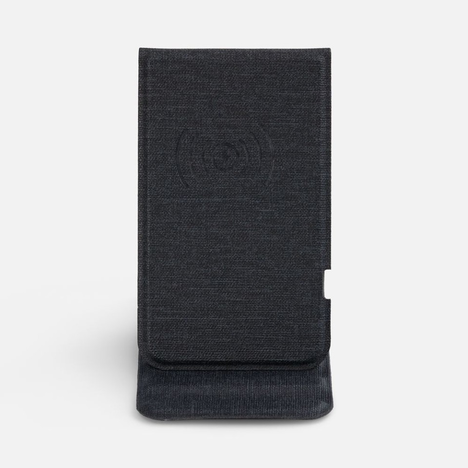 Подставка для смартфона с беспроводной зарядкой Kickstand, серая