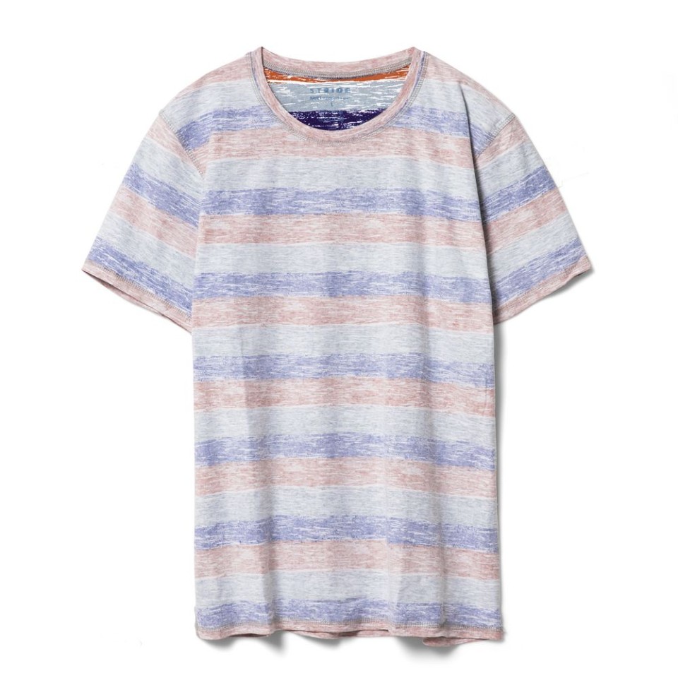 Футболка мужская RAYET двусторонняя, оранжевый/фиолетовый, S