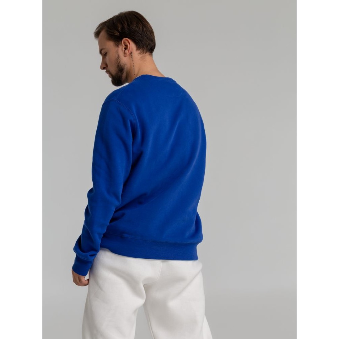 Свитшот унисекс King, ярко-синий, M