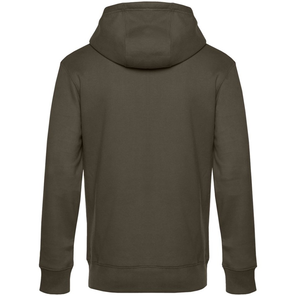 Толстовка с капюшоном унисекс King, хаки, L