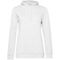 Толстовка с капюшоном женская Hoodie, белая, L