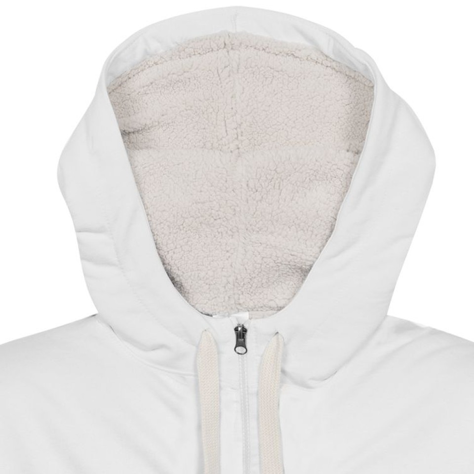 Толстовка на молнии Kulonga Sherpa, белая, L