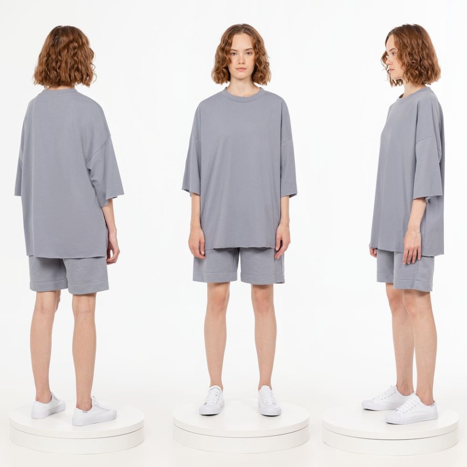 Футболка унисекс T1, серая, размер XS/S