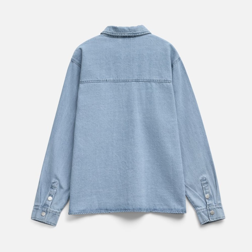 Куртка джинсовая O3, голубая, размер XS/S