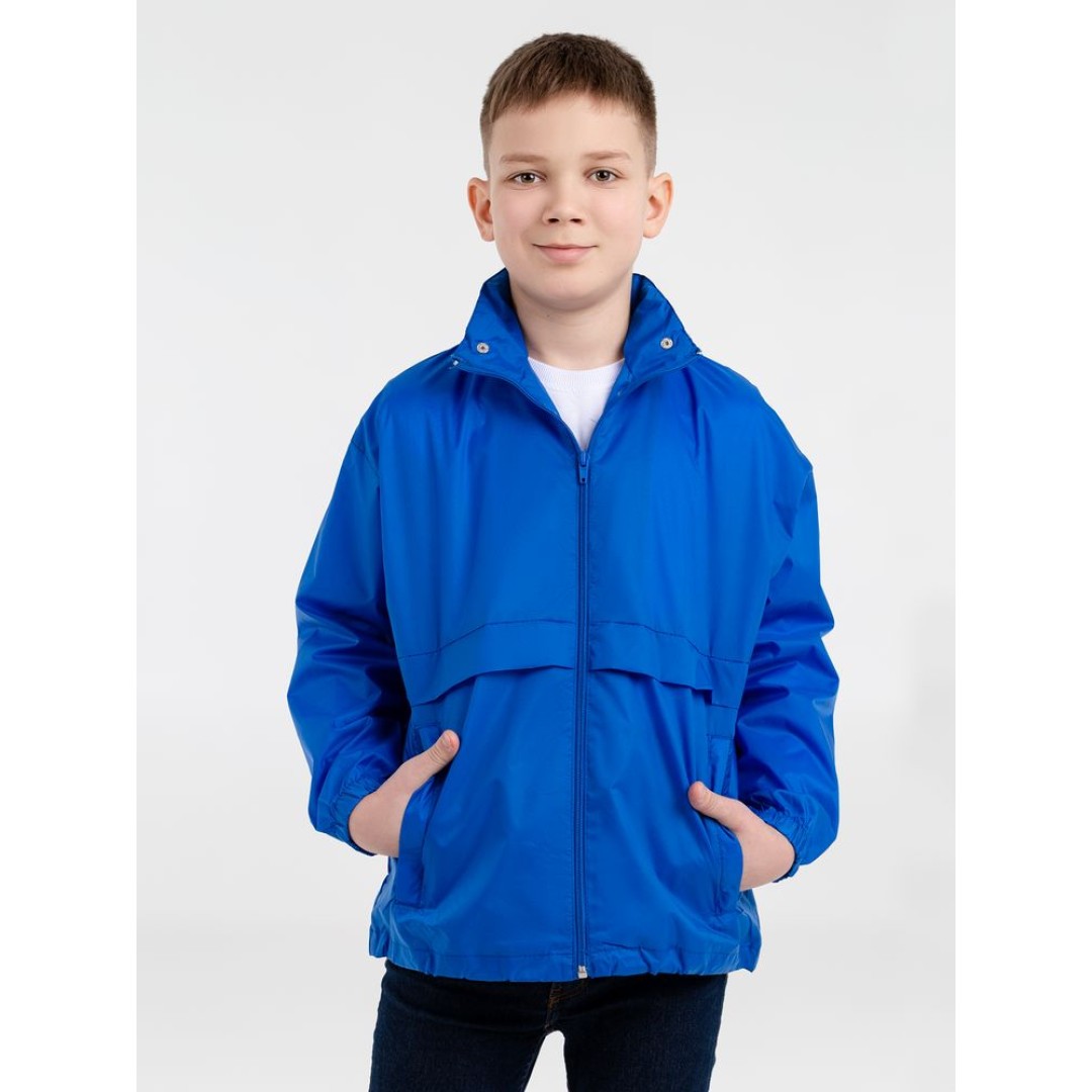 Ветровка детская Surf Kids, ярко-синяя, на рост 106-116 см (6 лет)