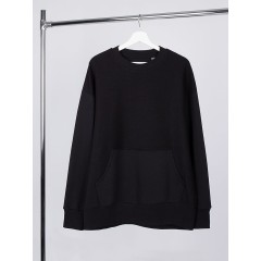 Свитшот оверсайз унисекс Vozduh, черный, размер XS/S