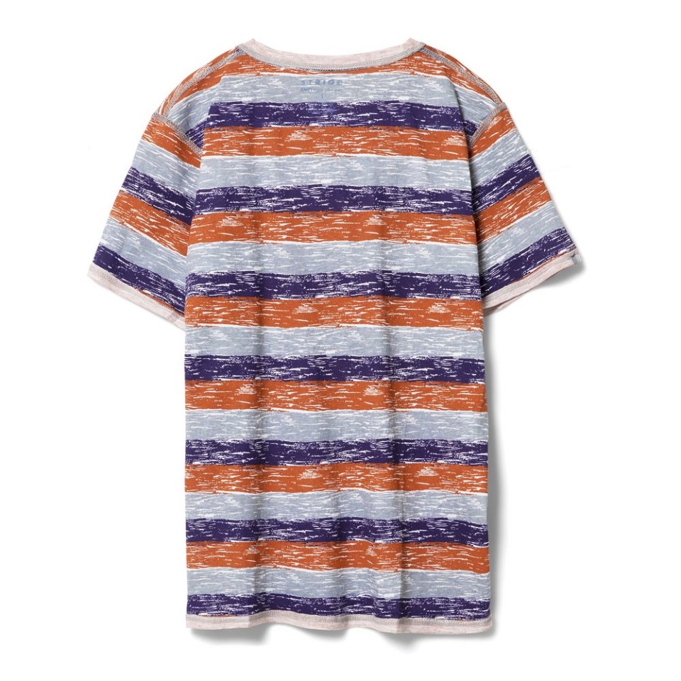 Футболка мужская RAYET двусторонняя, оранжевый/фиолетовый, S