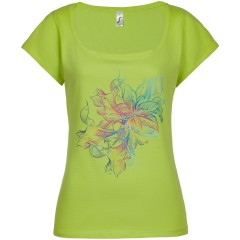 Футболка женская Vibrance, зеленое яблоко, S