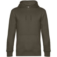 Толстовка с капюшоном унисекс King, хаки, S