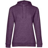 Толстовка с капюшоном женская Hoodie, фиолетовый меланж, XXL