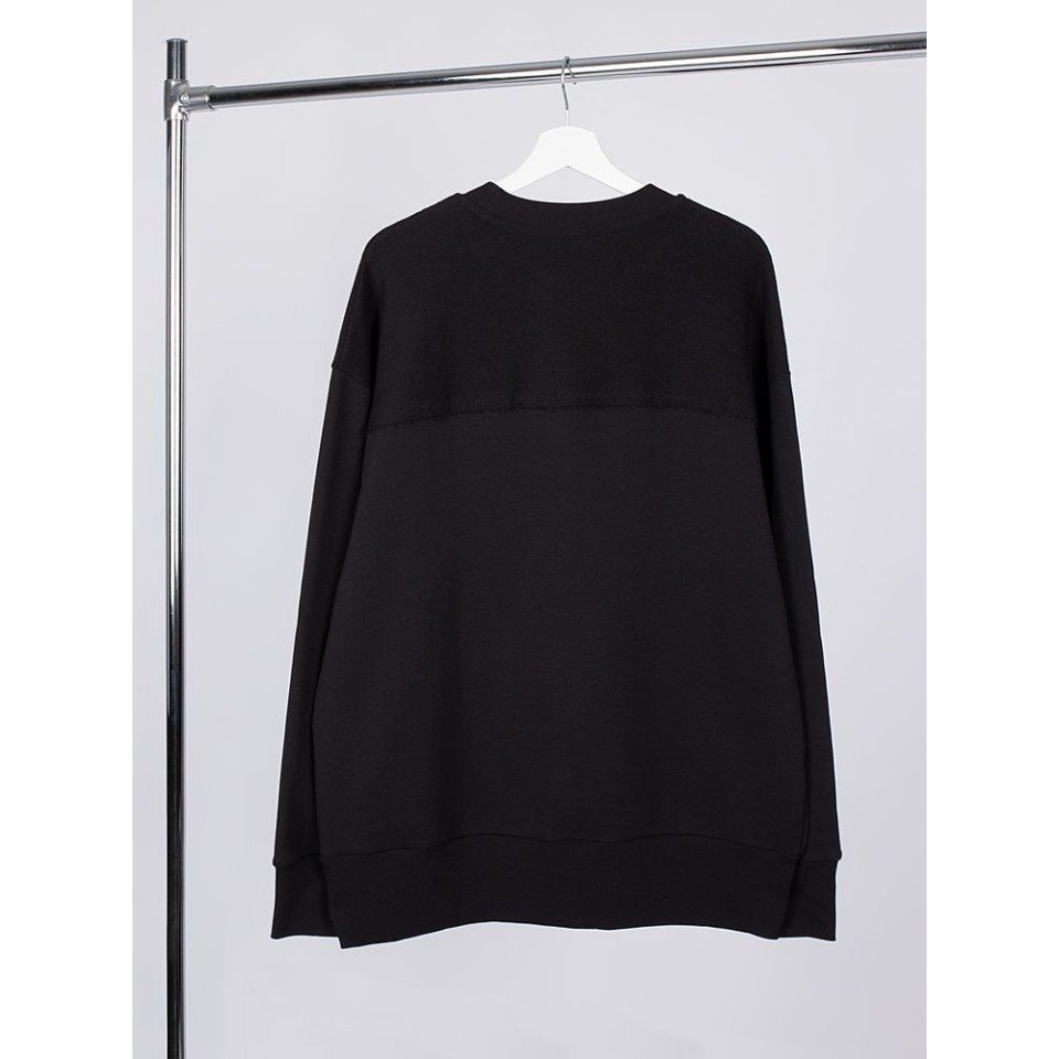 Свитшот оверсайз унисекс Vozduh, черный, размер XS/S