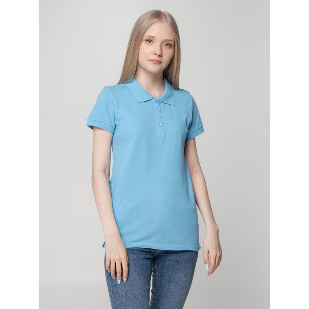 Рубашка поло женская Virma lady, голубая, S