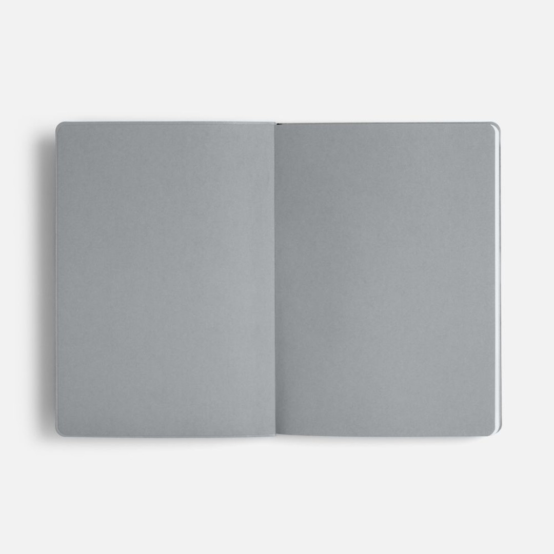 Ежедневник Doppio, недатированный, черный с серым